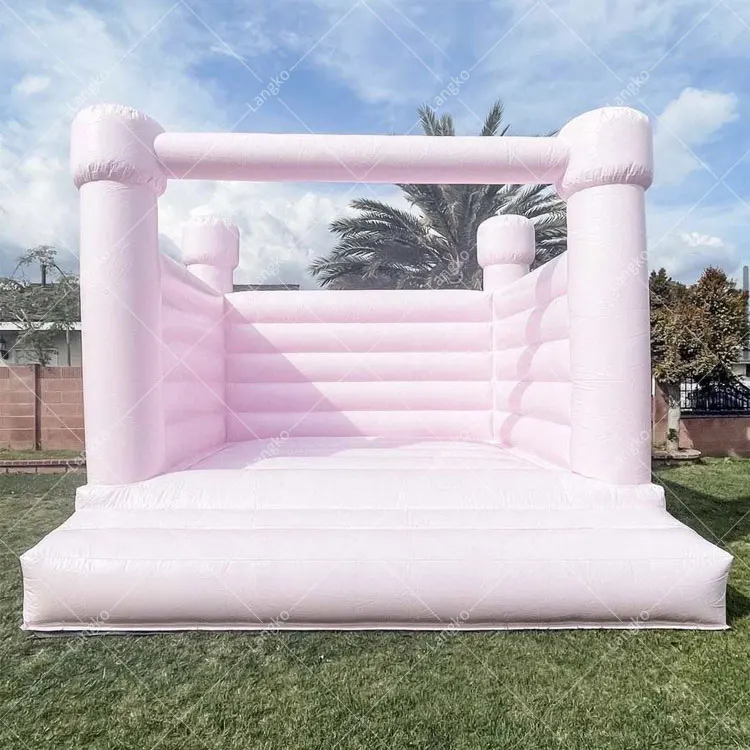 Коммерческий цвет на заказ светло-розовый Таро лимон капля персик мята мороза пузырьковая жвачка надувной замок Пастель прыгающий дом для продажи