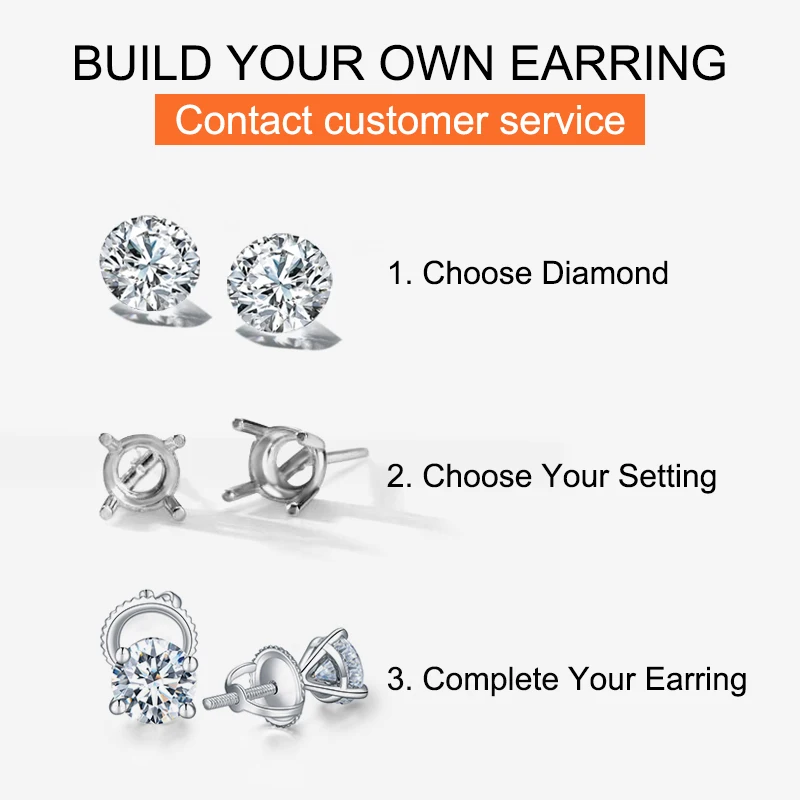 Mishang Jewelry 18K White Gold Pear Brilliant Cut D VVS1 Lab Grown Diamond Drop Earrings Lab Grown Diamond Hoop Earrings