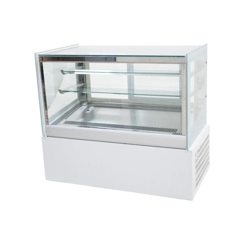 Fashionable Three Layer Open Display Counter Top Cake Showcase For Bakery