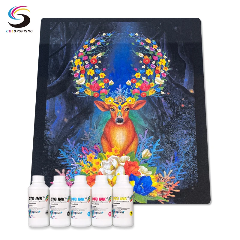 OEKO-TEX Certificate CMYK White textile pigment ink dtg printer with white DTG ink