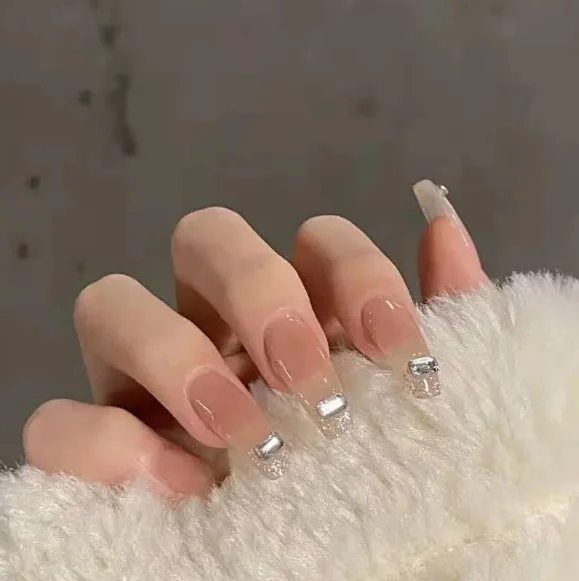 2022 Wholesale Faux Ongles Cheap Nails Arc French Styles Nails Long Coffin Custom Luxury Artifical Fingernails French Nails