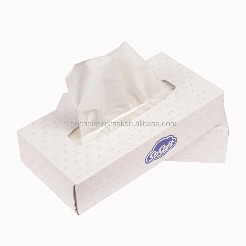 Factory price facial tissue paper 2-4 ply custom logo box pack disposable facial tissue