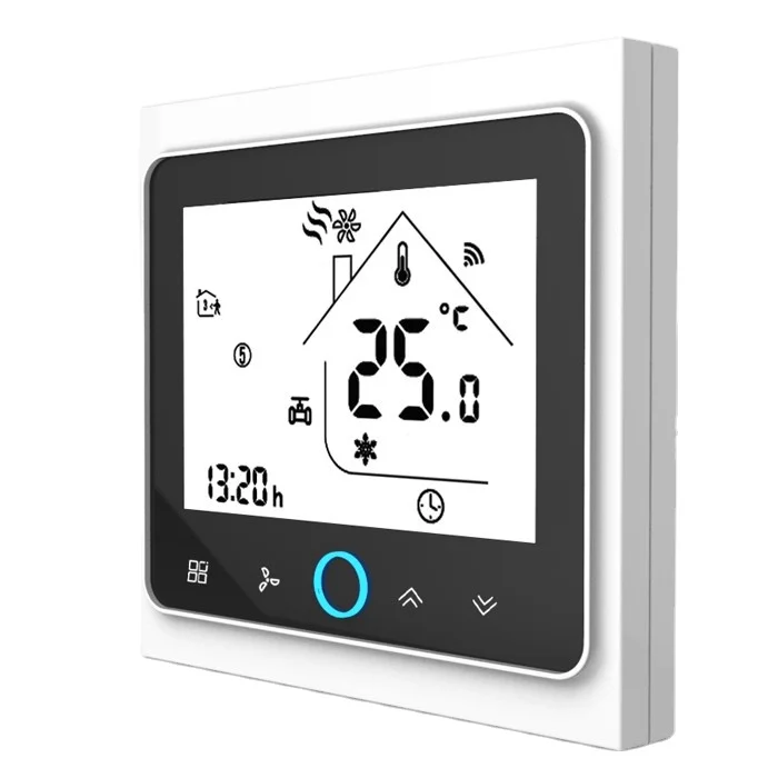  Беспроводной термостат ZigBee с сенсорным экраном для системы HVAC вентиляторной