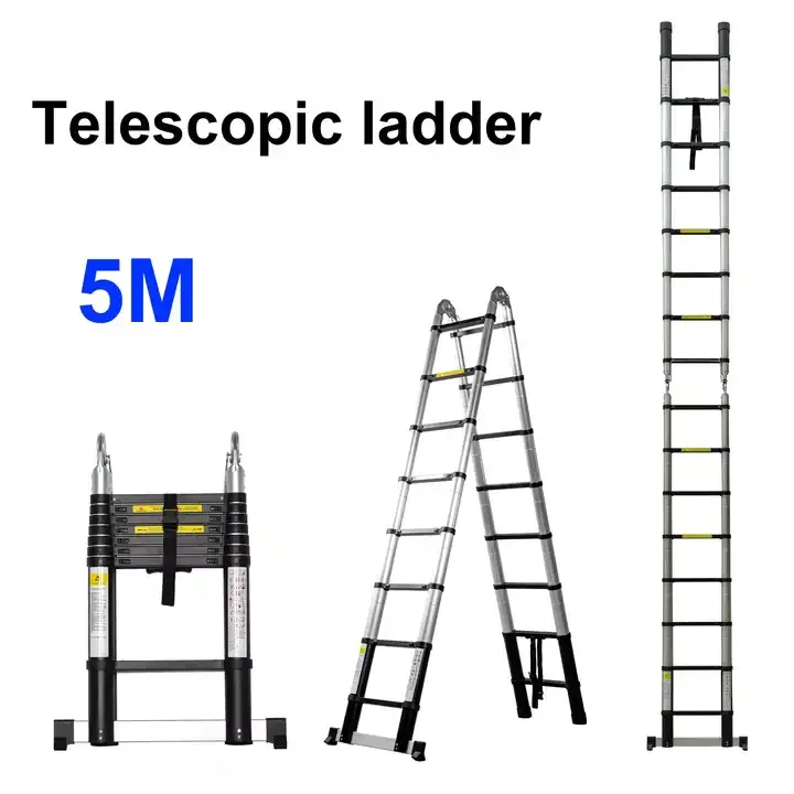 Ant-slip Ladder Herringbone Ladder Mobile Outdoor Ladder