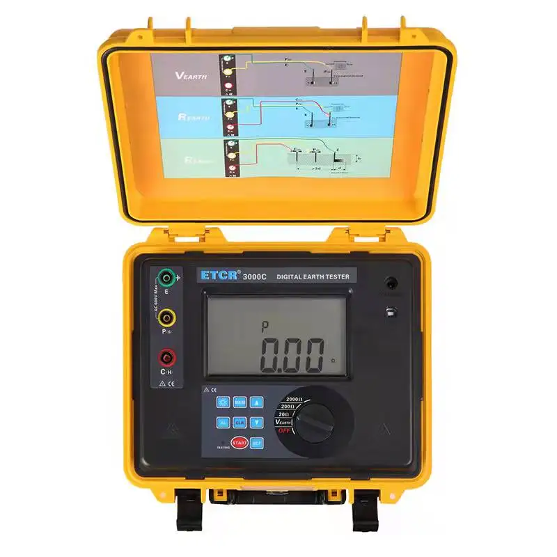 earth electrode resistance tester digital machine waterproof insulation resistance tester 10kv