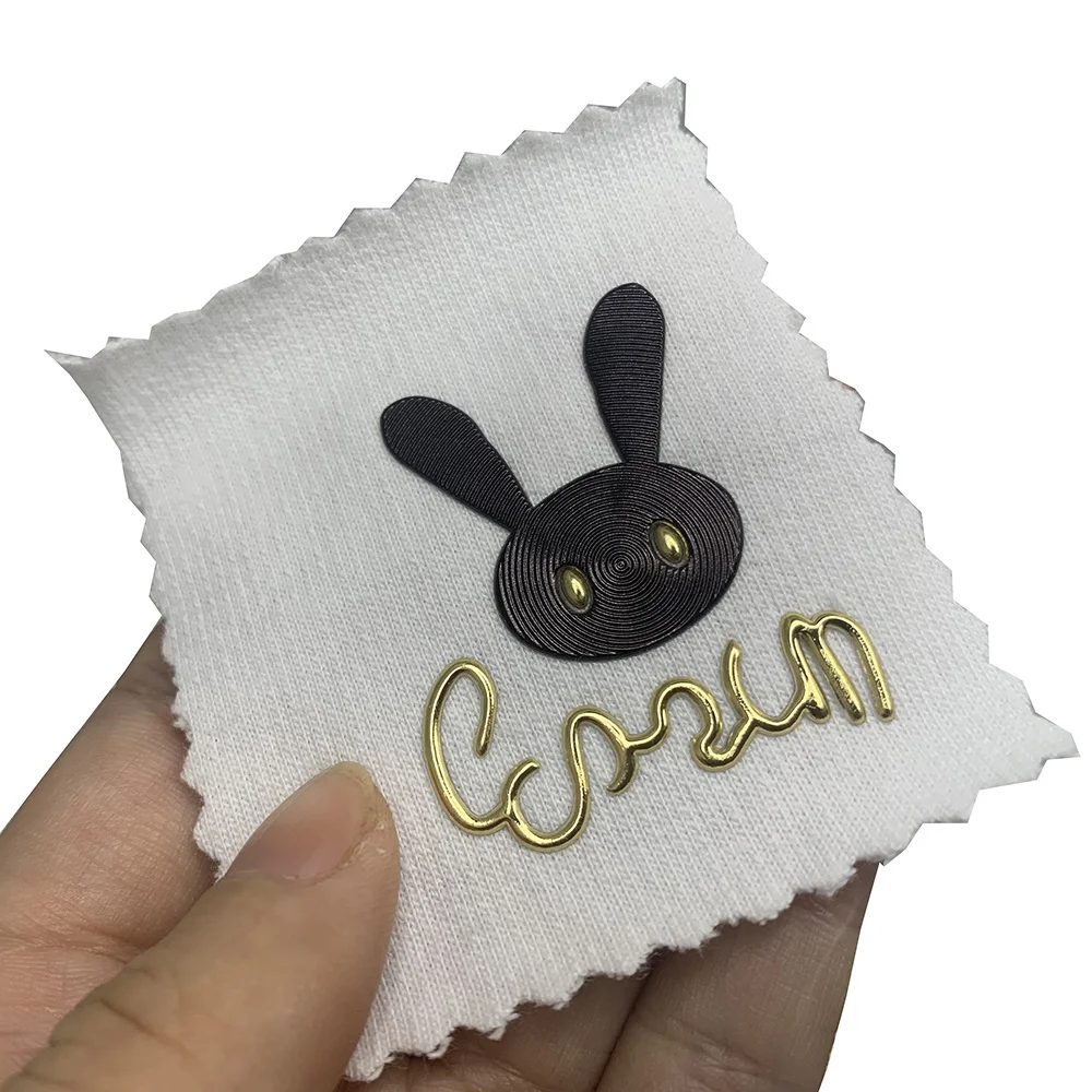 OEM Custom 3D Sewing Silicon Rubber PVC Label Patch Logo Embossed Tag Factory Price for Clothing Bags Shoes