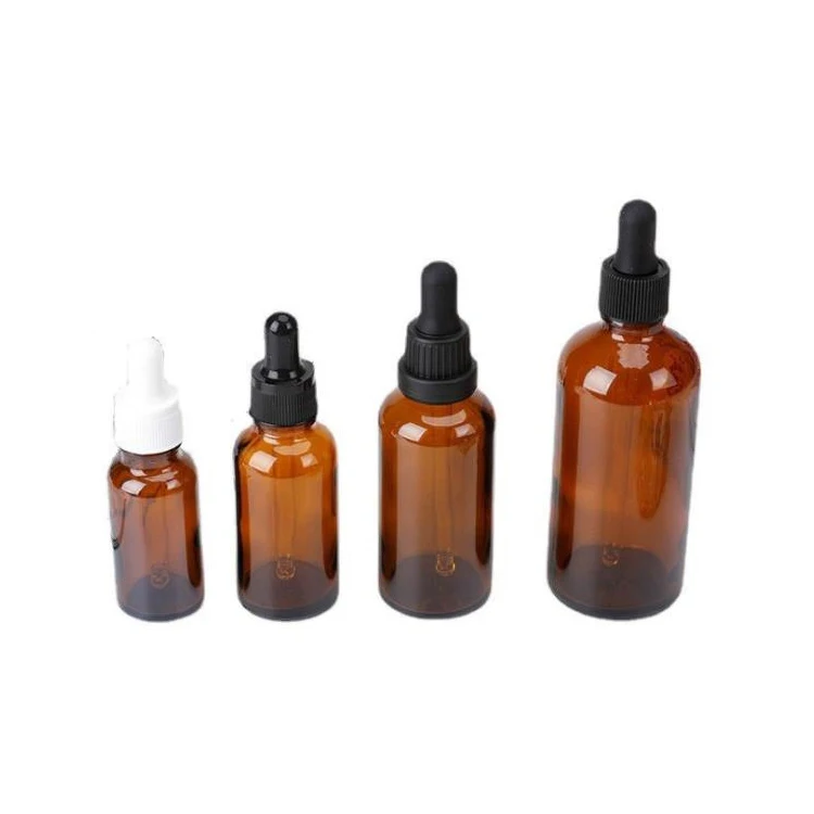 5/10/15/20/30/50/100ml Amber Essential Oil Glass Dropper Bottle