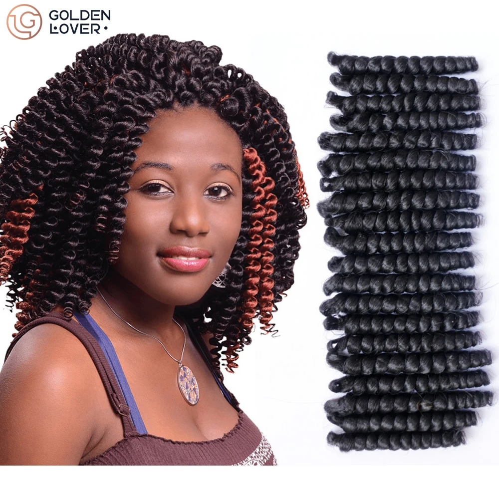 Synthetic Crochet Hair Spring Crochet Braid Spring Twist Hair Extensions