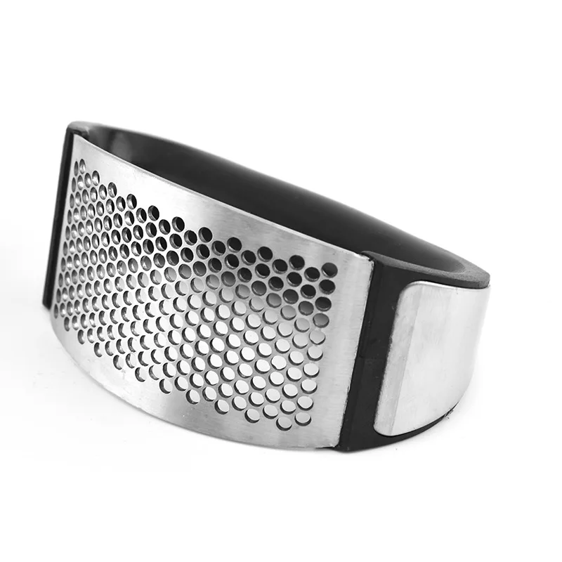 Multi-function Manual Garlic Crusher Stainless Steel Garlic Press Rocker with Non-slip TPR Grip