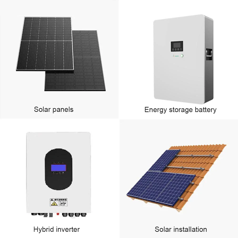 High Efficiency Energy Electric Solar Panel System 15kwh Lithium Battery Energy Storage Off Grid Inverter Power Gener Sola Panel