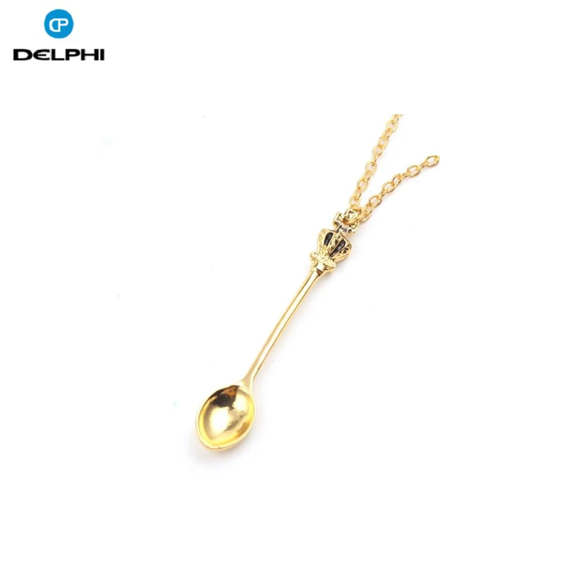 NEW Necklace Crown Metal Spoon Sniffer Snorter Powder Hoover Hooteer Snuff Tobacco Pipe Shovel Smoking Accessories