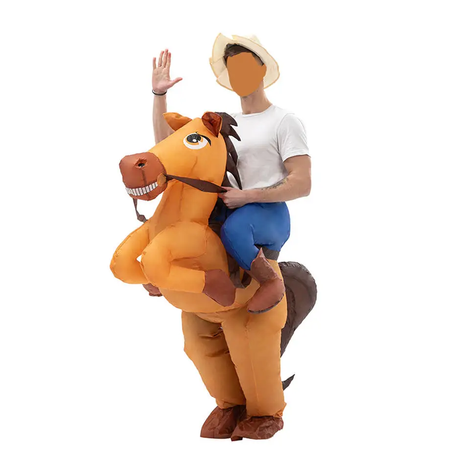 Creative Halloween Party Children Unicorn Animal Props Colorful Inflatable Costumes