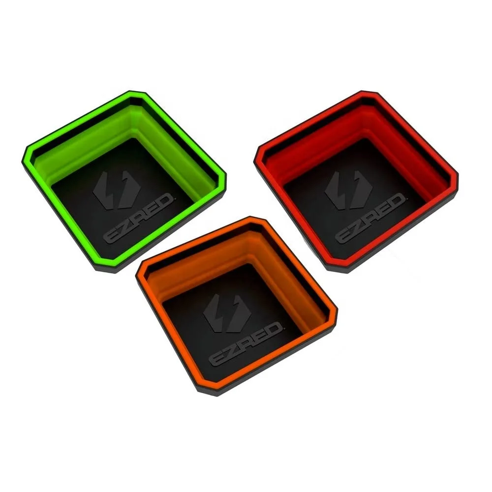 Silicone Folding Magnetic Parts Tray Magnetic Foldable Tray for Small Parts Tools Screw