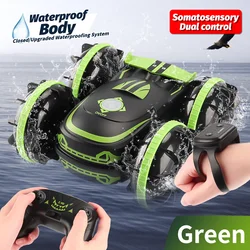 2.4GHZ remote control all terrain double-sided driving stunt fancy roll amphibious stunt vehicle