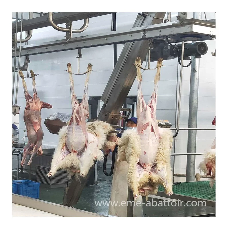 Halal Meat Processing Slaughter Line Abattoir Machinery Slaughterhouse Equipment Goat Sheep De-hiding Machine For Slaughterhouse