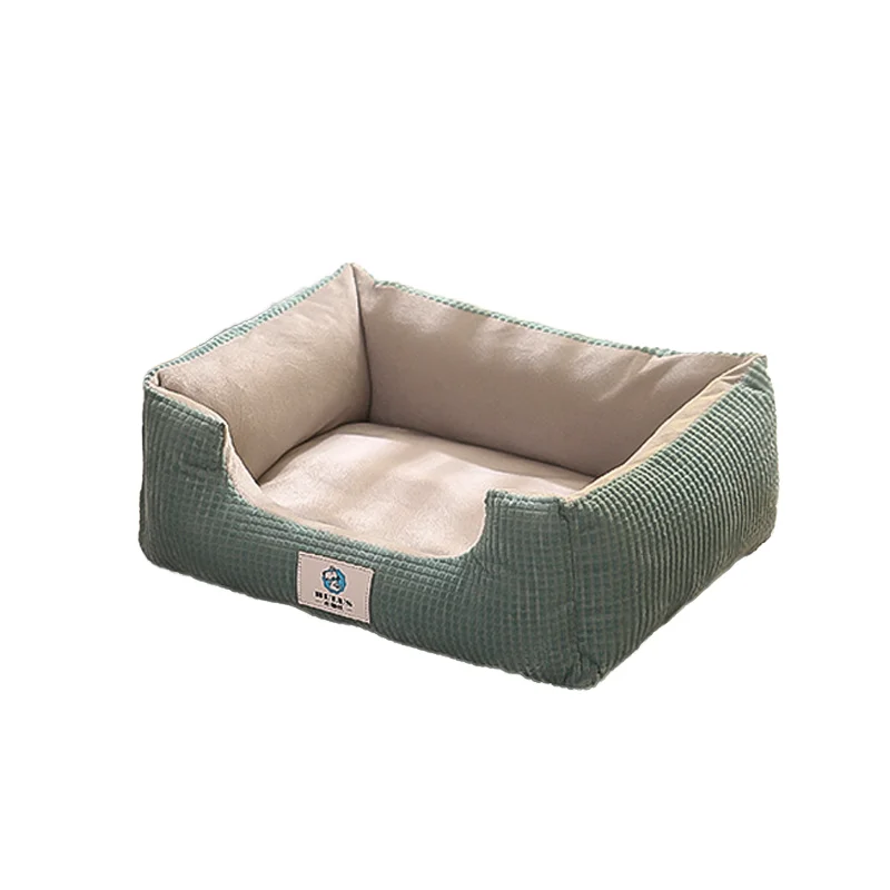 Кровать для домашних собак моющийся хлопковый коврик питомцев мягкие корзины путешествий маленьких средних и больших теплые
