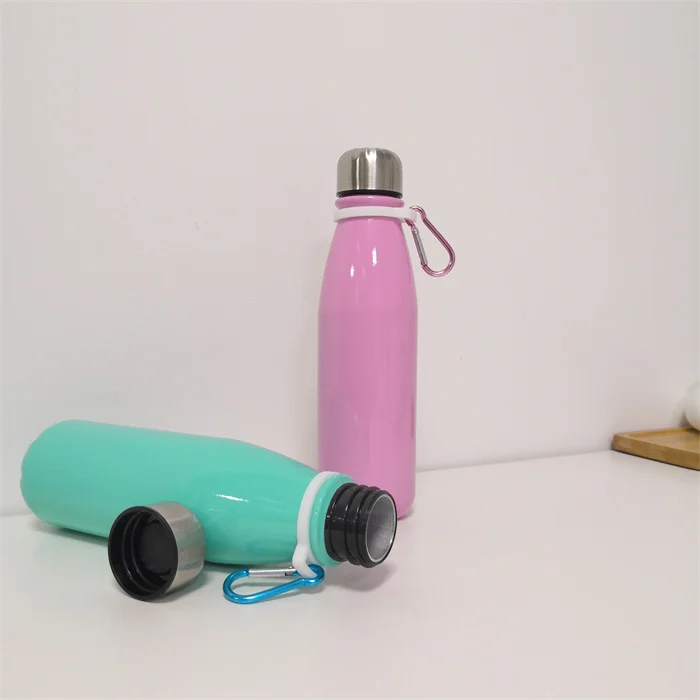 Aluminum Sublimation Blanks Sport Water Bottle 17 oz/500 ml Insulated Water Bottle Single Wall Vacuum Sports Water Bottle PBA Fr