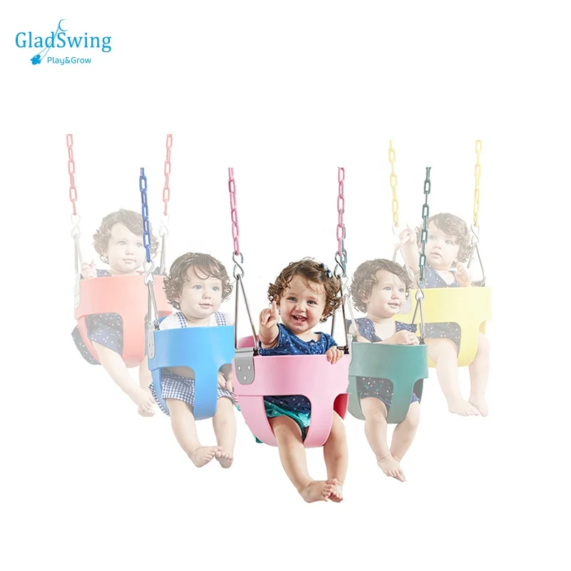 Gladswing indoor funny EVA infant bucket swing seat chair kids outdoor swing toy