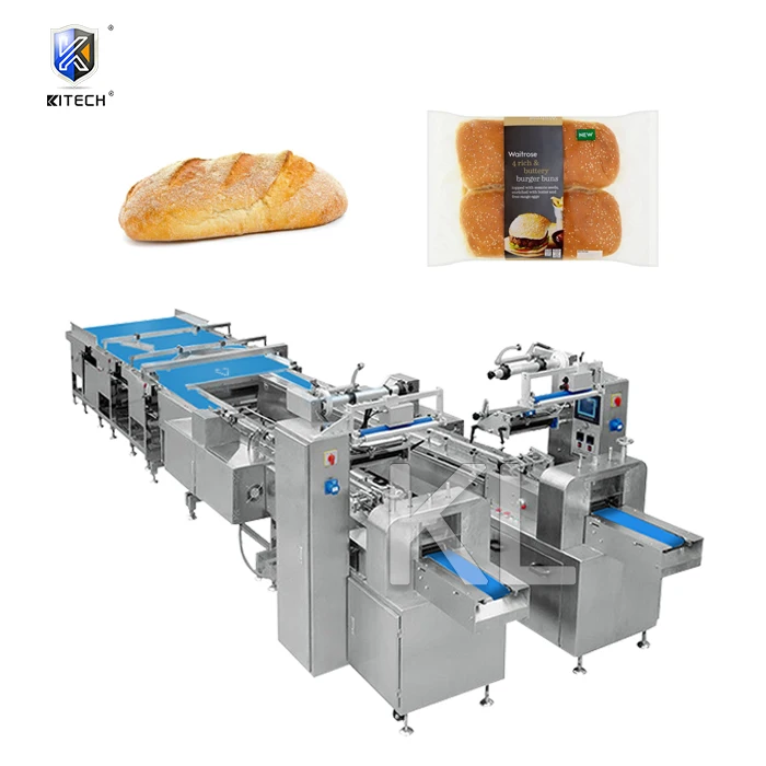 Kinghanlong хлеб полностью автоматическая горизонтальная подушка упаковочная машина
