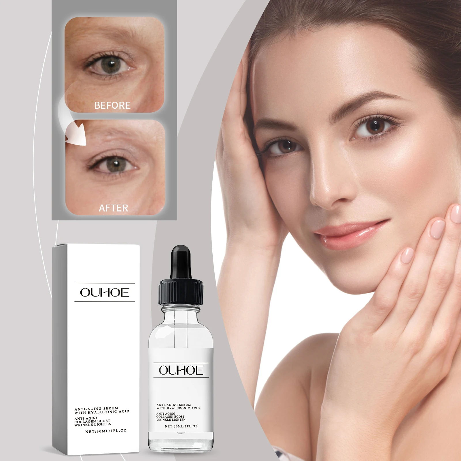 Polypeptide Facial Essence Skin Care Anti-Aging Collagen Vegetarian Cosmetics Facial Serum