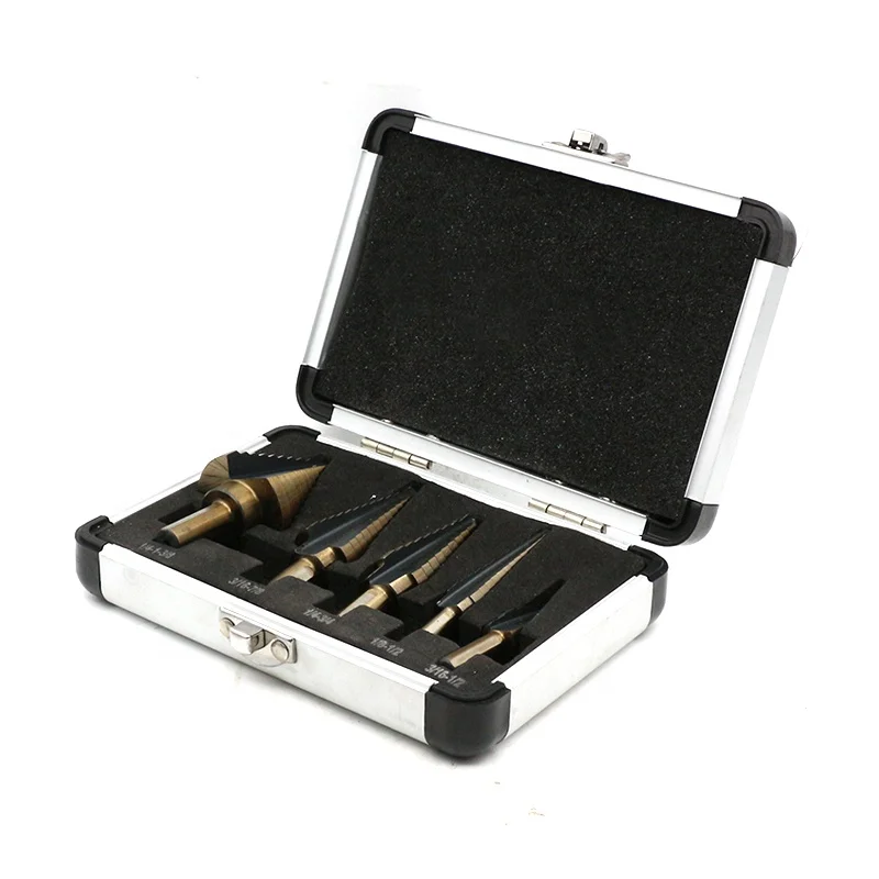 Wholesale 5pcs/Set Metal drill special drill bit hss Titanium step drill bit set