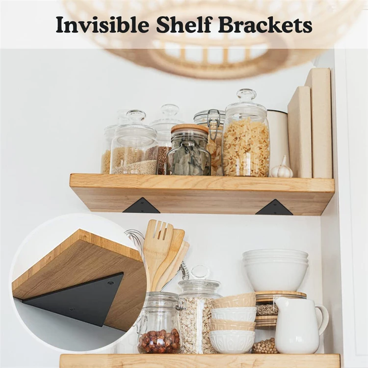 Wholesale ferrous metal and cast iron decorative shelf bracket storage rack bracket