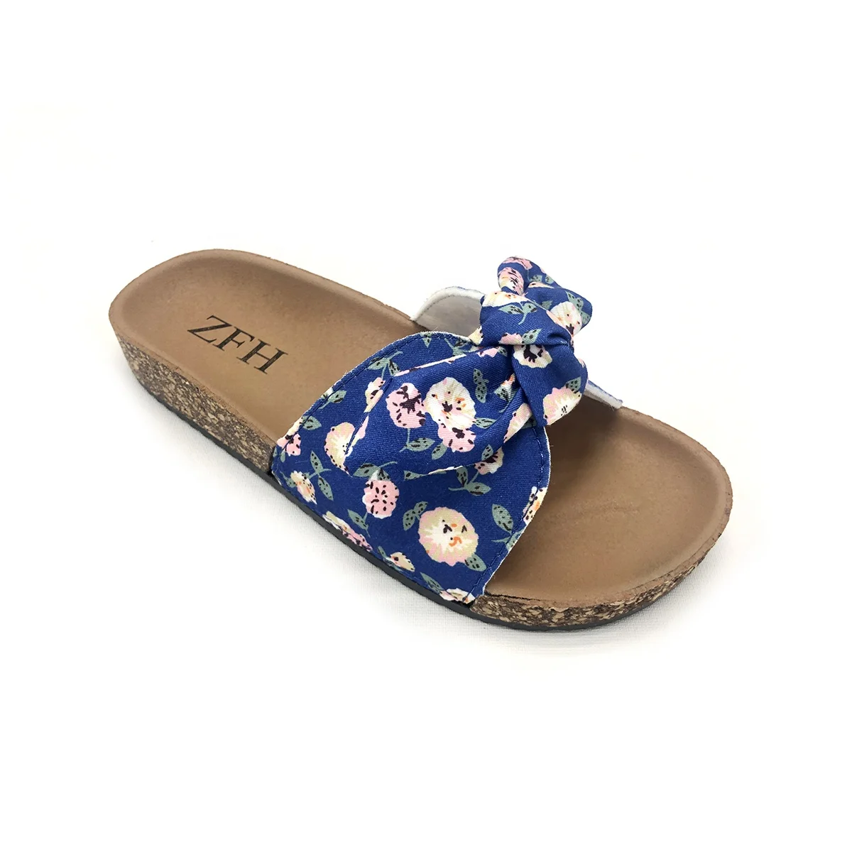 Hot Sale Rosette Bow Women Shoes Floral Fashion Beach Sandals Wedge Heel Ladies Slippers