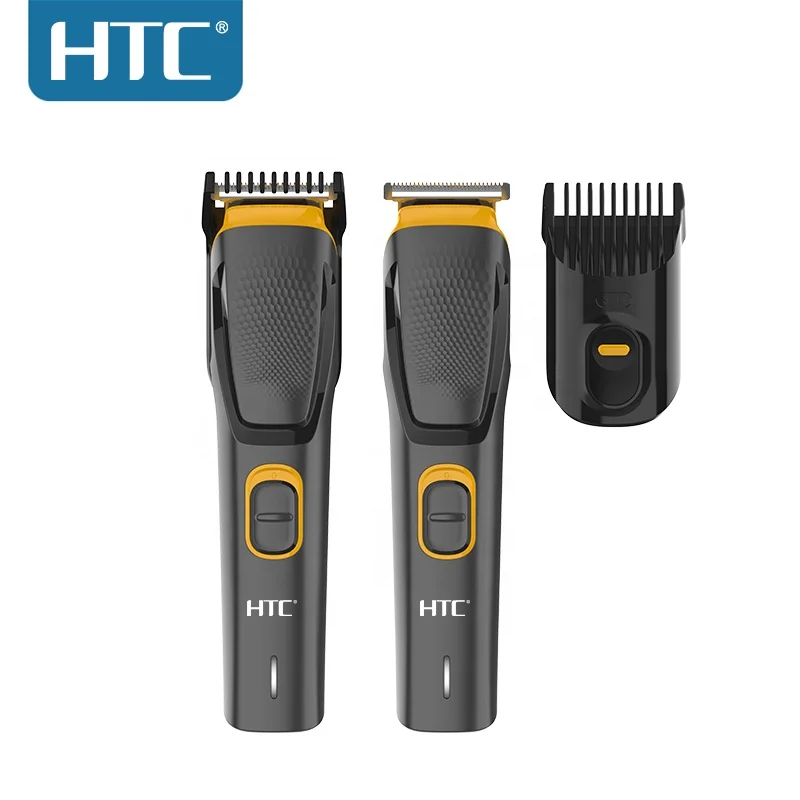 HTC AT-509 Rechargeable Hair Trimmers Men Beard Trimmer Type-C charge with Rounded combs