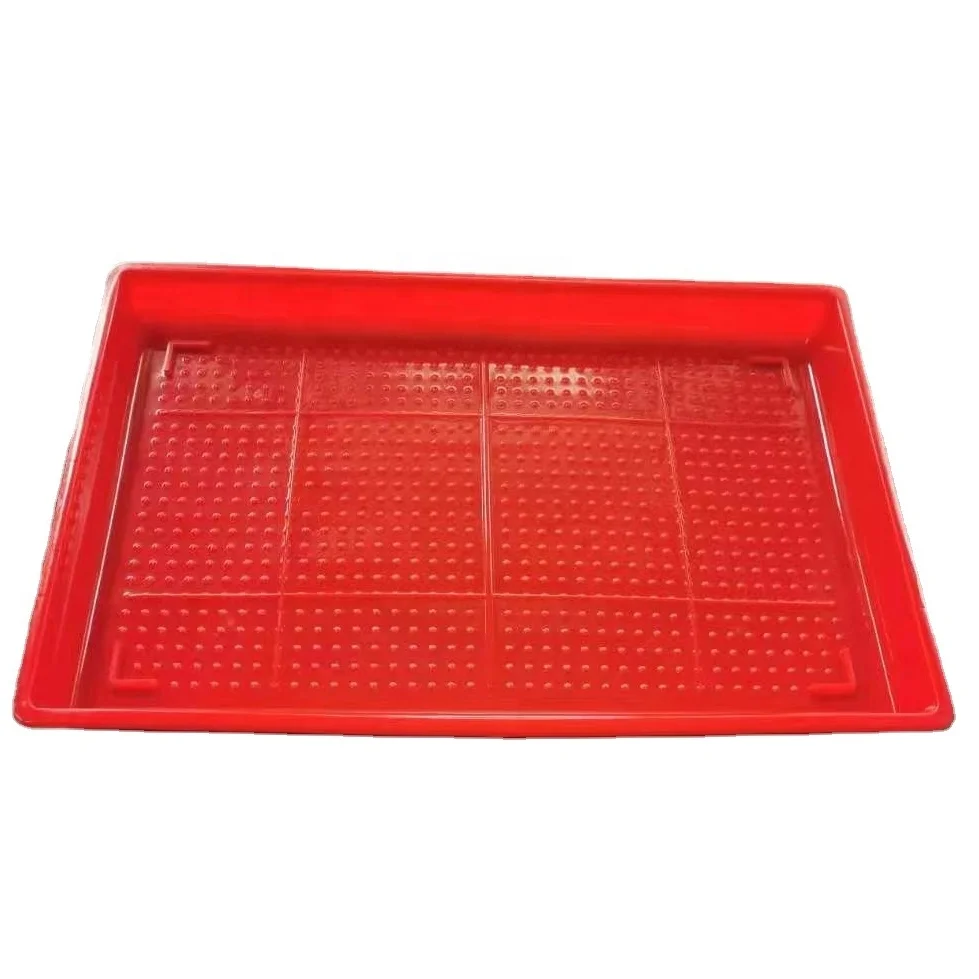 Chicken Feed Tray High Quality Plastic Chicken Farm Equipment PP Feed Pan Square Broiler Feeding Tray Round pan