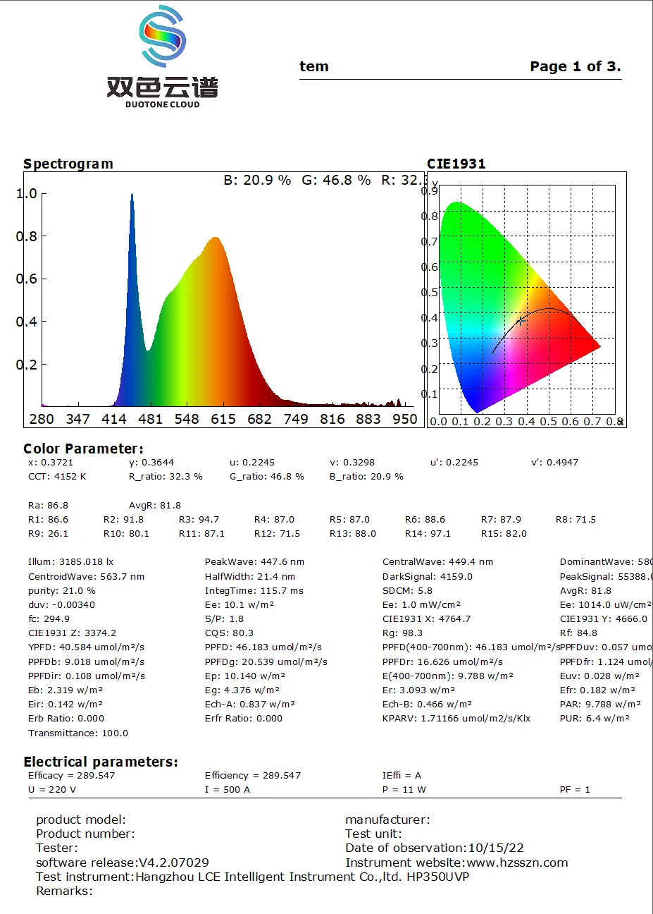 HP350UVP 280-950nm Plant spectrometer for measuring ultraviolet radiation intensity Plant Spectral Illuminance Meter