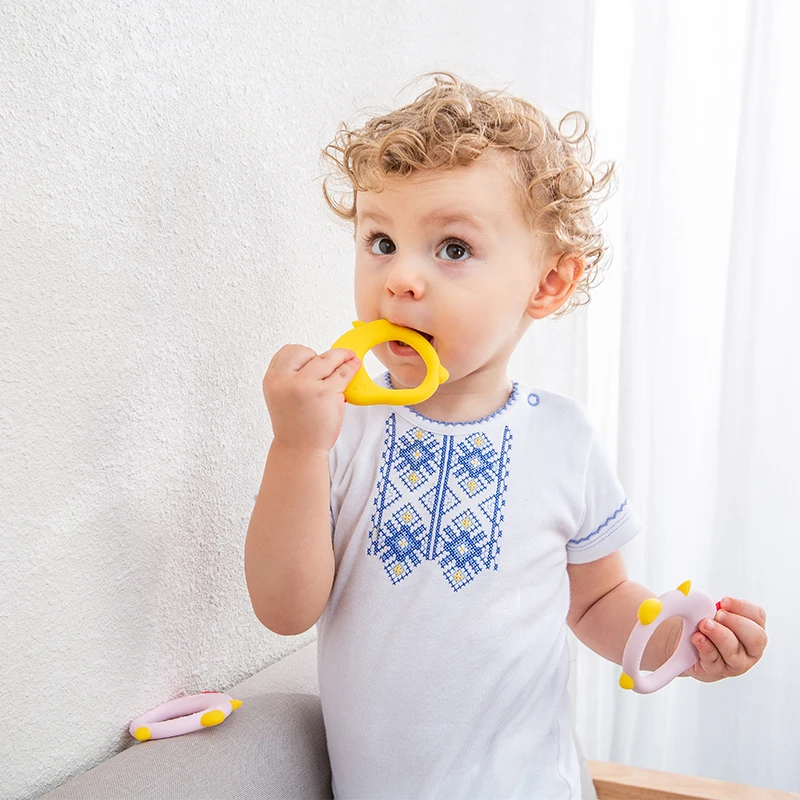 Горячая Распродажа! Животный Мягкий Пользовательские Формы Силиконовые Прорезыватели для зубов пищевой оптом Прорезыватель для зубов, силиконовые детские наручные Прорезыватель для зубов