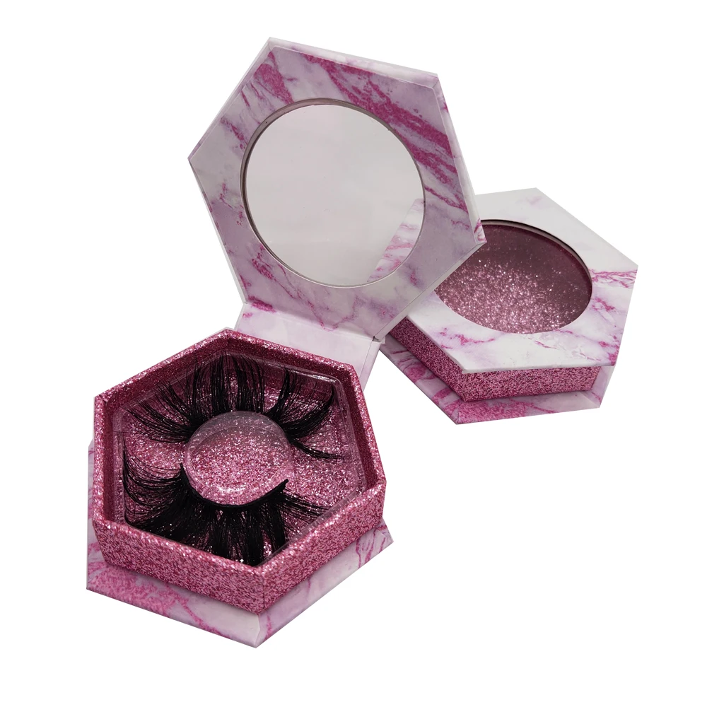 
Wholesale real mink 25 mm mink lashes 100 pairs mix styles 