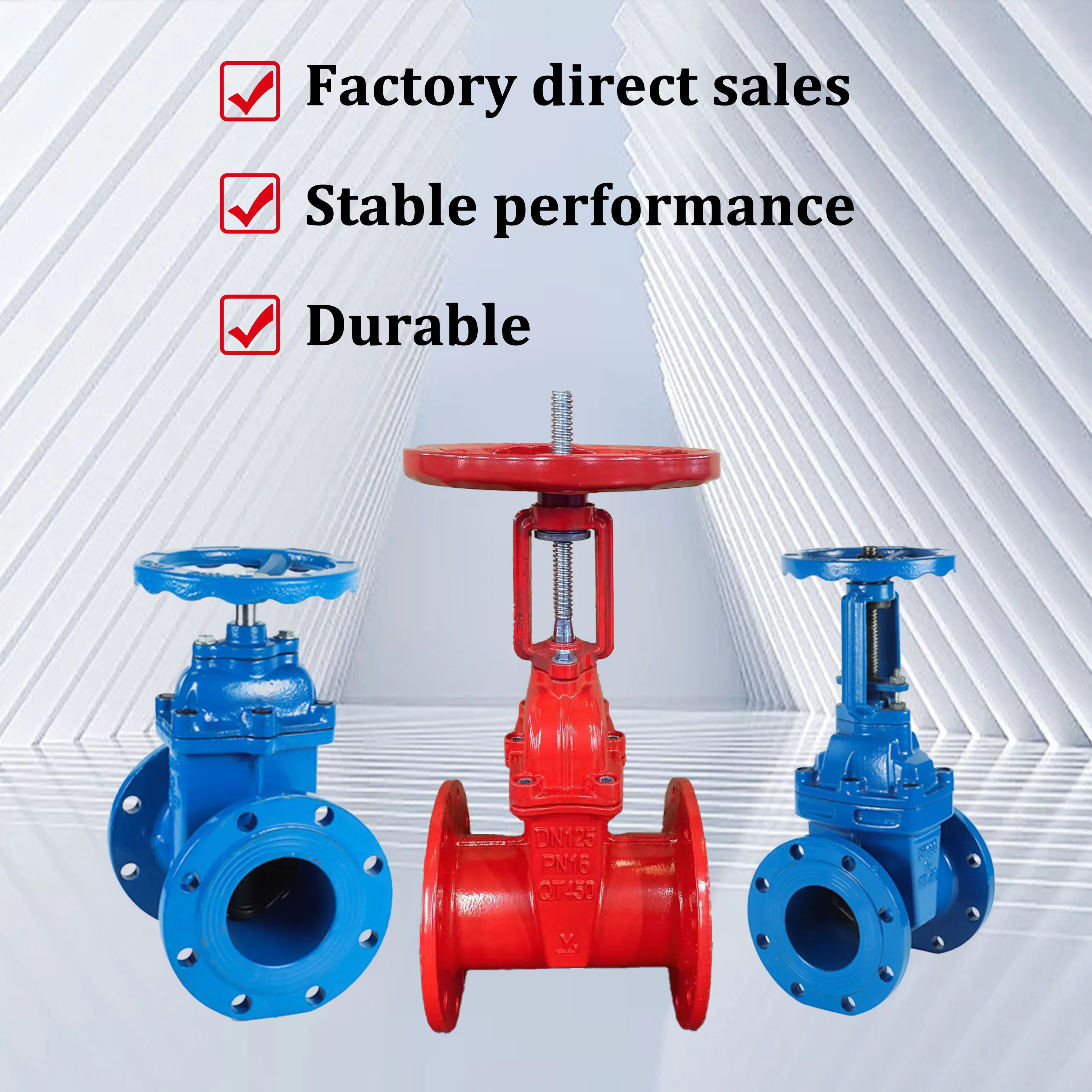 DN50-DN1000 100mm Gate ValvesManual / Electric Gate Valve Pn40 PN10/PN16 Stainless Steel Gate Valve