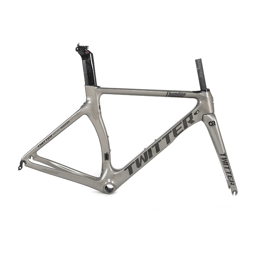 China bicycle frames 700C EPS Aero race twitter Toray carbon road bike frameset