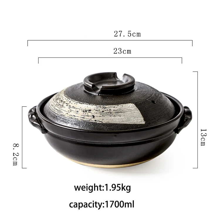 China manufacturer practical pot set cookware set cooking ceramic pots for cooking
