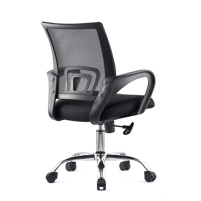 Foashan Factory Custom Logo Office chair computer task mesh office fix armrest office visitor chair without wheel