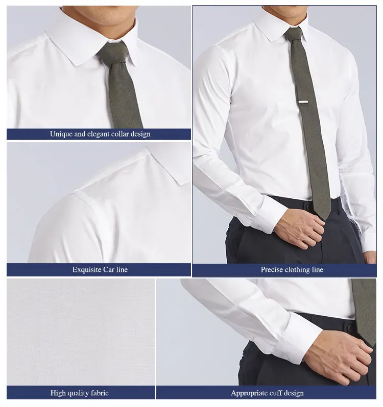 Wholesale Factory price custom size long sleeve office formal men shirts