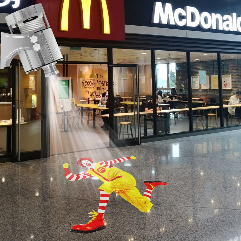 Garden Hotel Pizza Restaurant Waterproof Logo Led Gobo Projector 45w Outdoor Advertising projector light