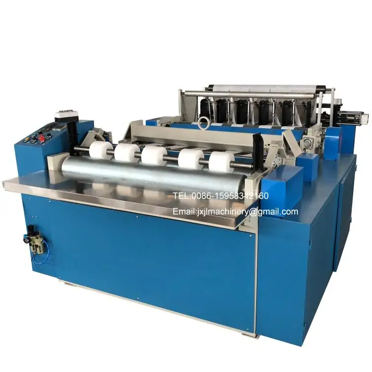 JL-M1200 Automatic Soft Facial Tissue Cotton Rolls Making Machine ( one output five rolls)