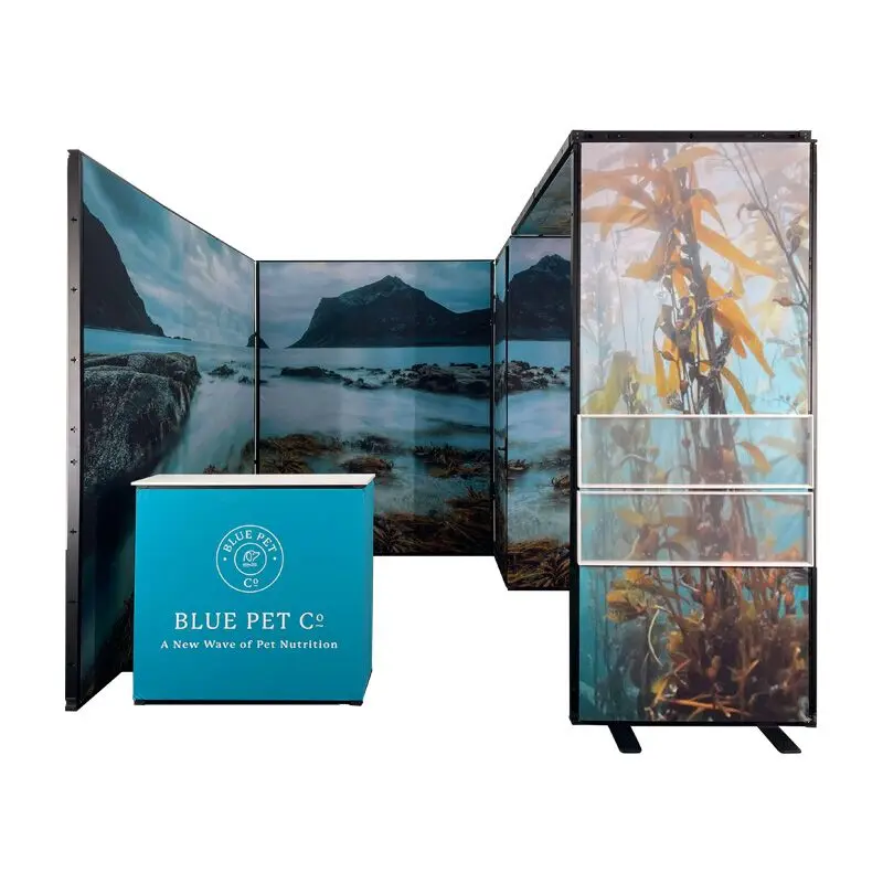 3x3 trade show booth Exhibition Trade Show display with storage room 10x10 aluminum fashion stand