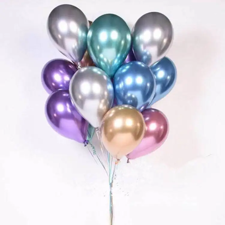 wholesale facorty supply meallic foil 12 inch balloon for wedding and party decoration