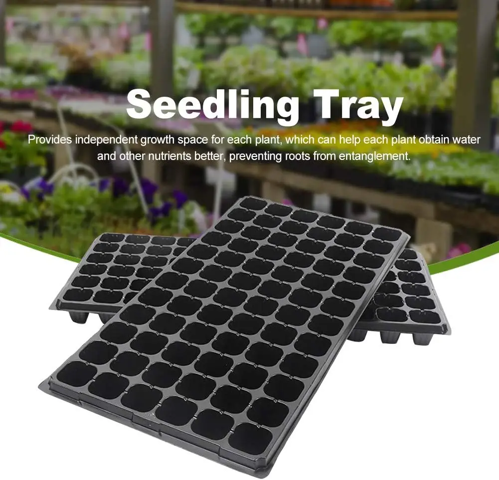 China Manufacturer Garden Propagation Tray Plant Seed Starter Tray with Dome Base Plastic Seedling Tray Nursery Planting