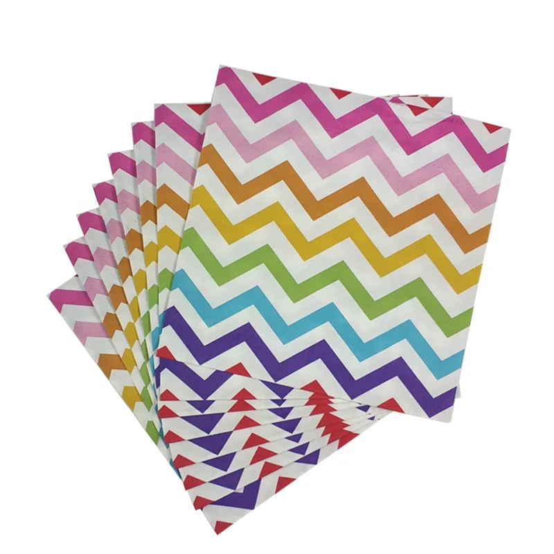 
Wholesale christmas custom wave point 2ply 25*25 cm beverage paper napkin 