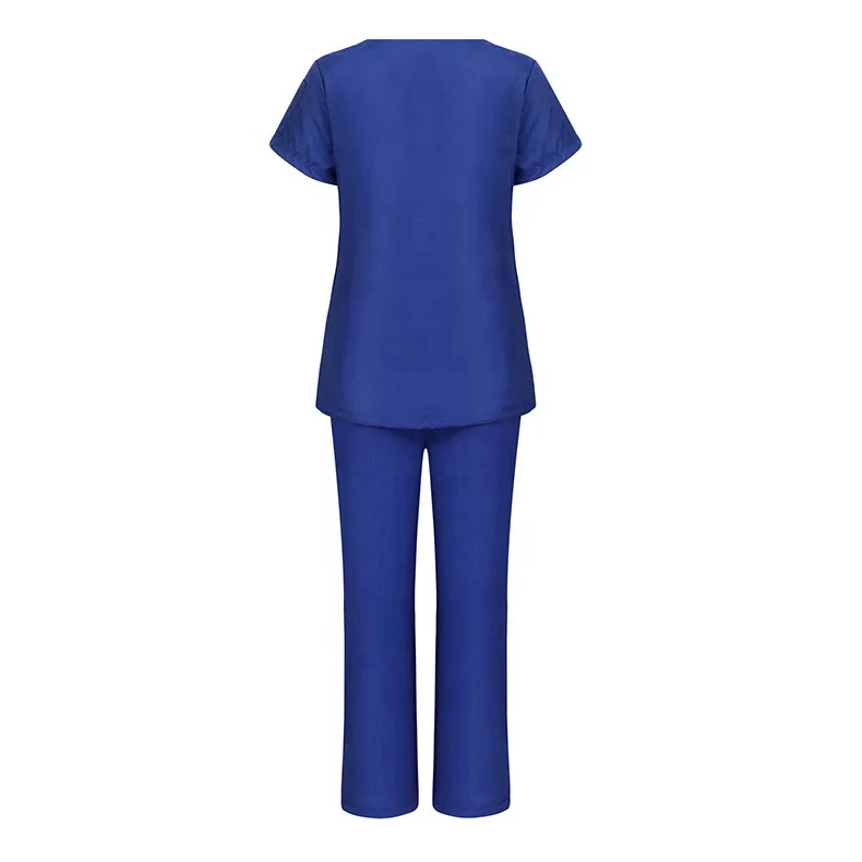 Qinghe Custom hospital burgundy scrub black royal blue uniforms stylish nursing nurse set medical scrubs for women