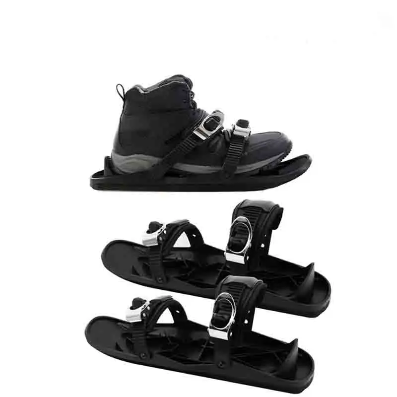 Factory direct sales the Short Skiboard Snowblades High Quality Adjustable Bindings Snowfeet Portable Skiing snowboard Shoes