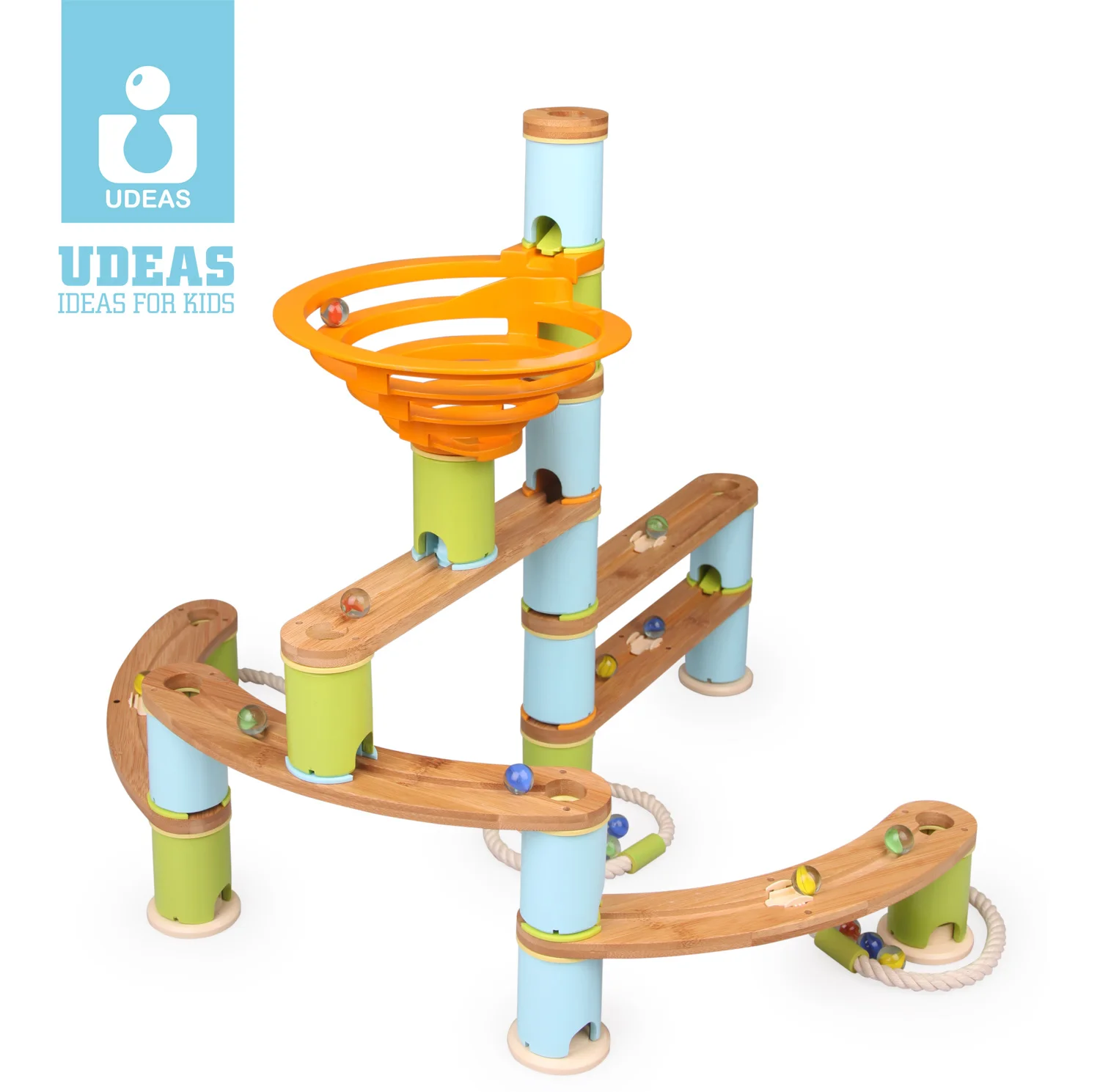 High Quality Kids Educational Toys DIY Self Assemble Marble Run Set Toy Building Blocks Maze Game Ball Roll Toy