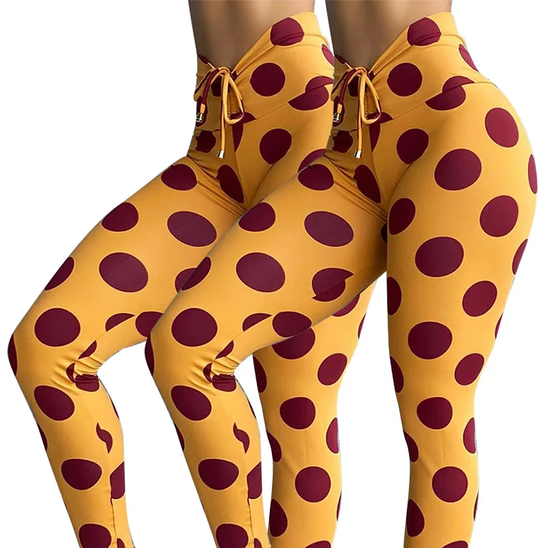 
Factory Hot Sale High Waist Fitness Knot Rope Leggings Wholesale Manufacturer High Stretch Seamless Yoga Pants Leggings 