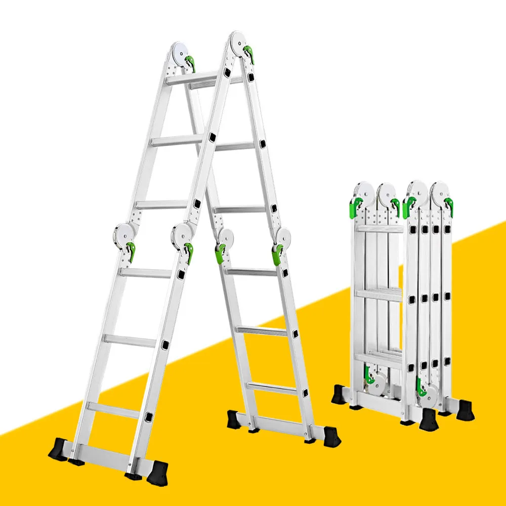 Dropshipping High Quality Multifunctional Folding Ladders With Hinged Telescopic Aluminium Ladder Step Ladders