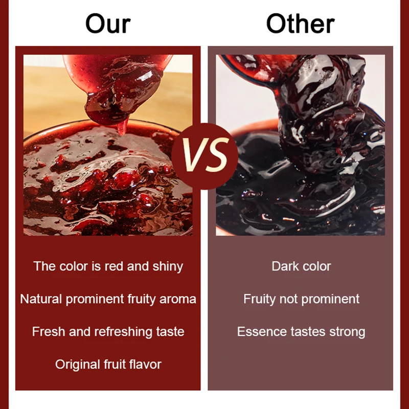 Оптовая продажа Лидер продаж 1 кг сладкий фруктовый джем клубника боярышник варенье пузырьковый чай