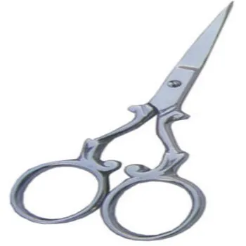 ASAP Eco-friendly Durable Nickel Plated Carbon Steel Scissors Straight Edge Stainless Steel Blade for Mustaches and Beards